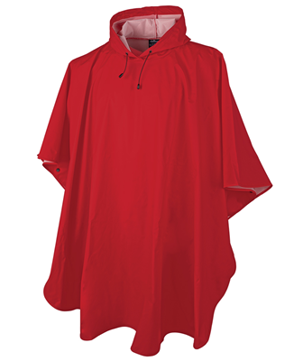 Peak Rain Poncho - Red