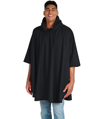 Peak Rain Poncho - Black